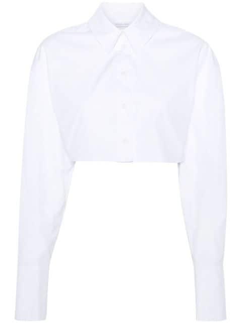 cropped cotton shirt by PATRIZIA PEPE