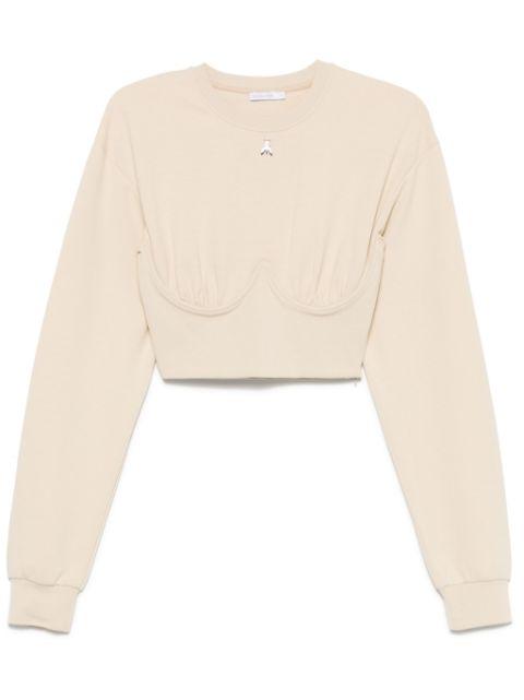 cropped sweatshirt by PATRIZIA PEPE