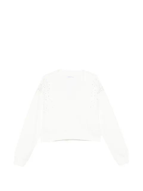 crystal-embellishment sweatshirt by PATRIZIA PEPE