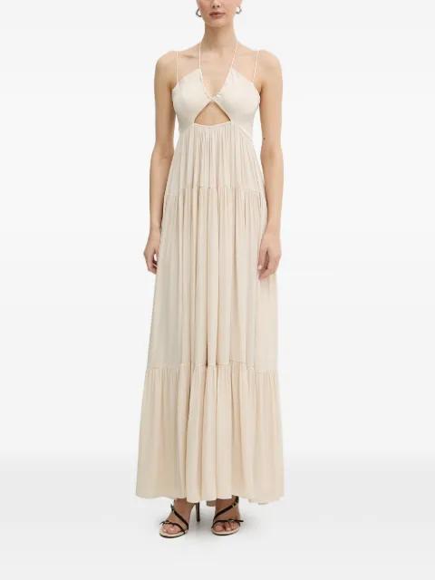 cut-out tiered dress by PATRIZIA PEPE