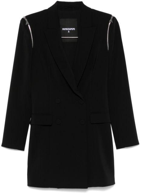 detachable-sleeve mini dress by PATRIZIA PEPE