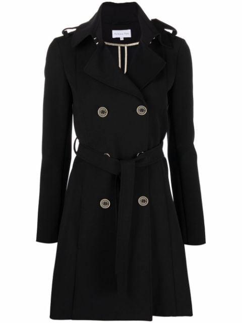 double-breasted trench coat by PATRIZIA PEPE