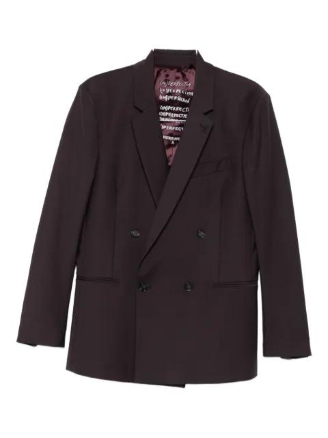 double-breasted wool blazer by PATRIZIA PEPE