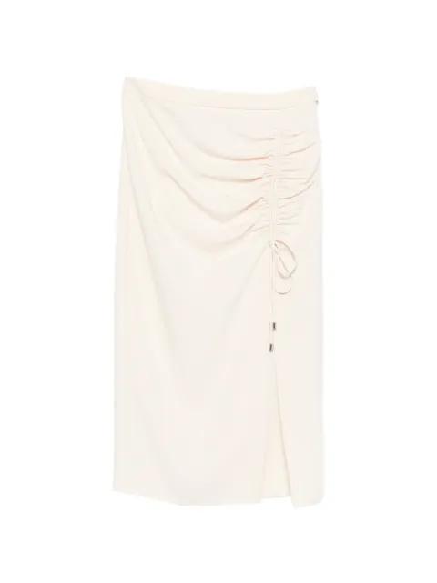 drawstring-detail  midi skirt by PATRIZIA PEPE