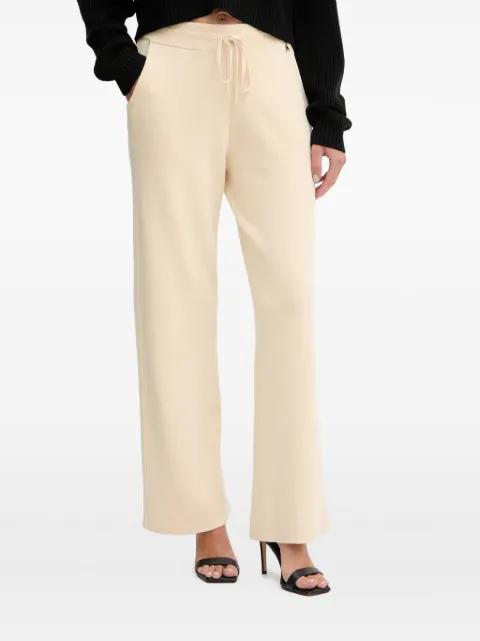 elasticated-waistband logo trousers by PATRIZIA PEPE