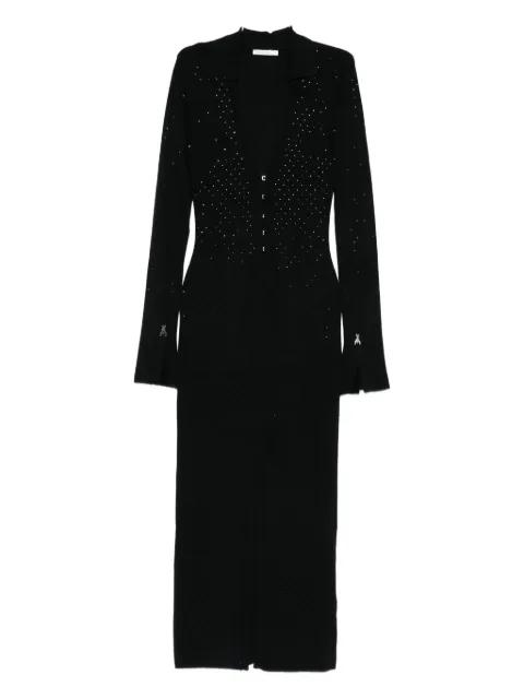 embellished button-front midi dress by PATRIZIA PEPE