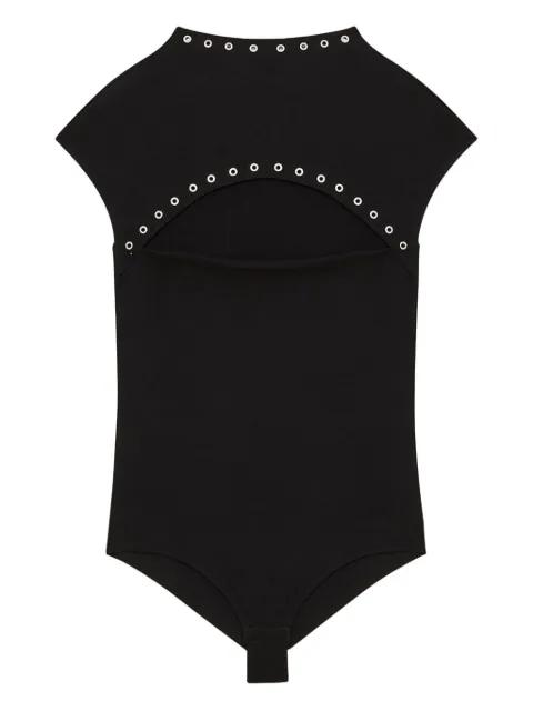 embellished-neck bodysuit by PATRIZIA PEPE