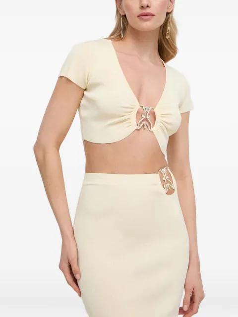 embellished short-sleeve top by PATRIZIA PEPE