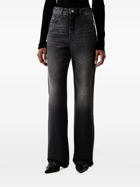 faded-effect Fly-motif jeans by PATRIZIA PEPE