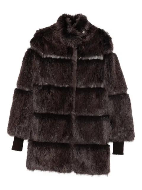 faux fur midi jacket by PATRIZIA PEPE