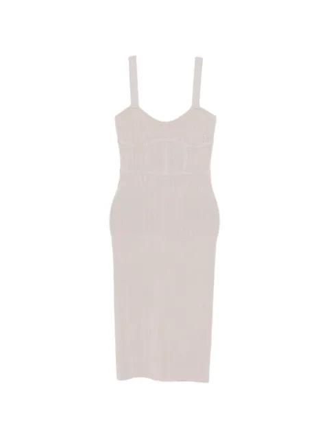 fitted jacquard knit midi dress by PATRIZIA PEPE