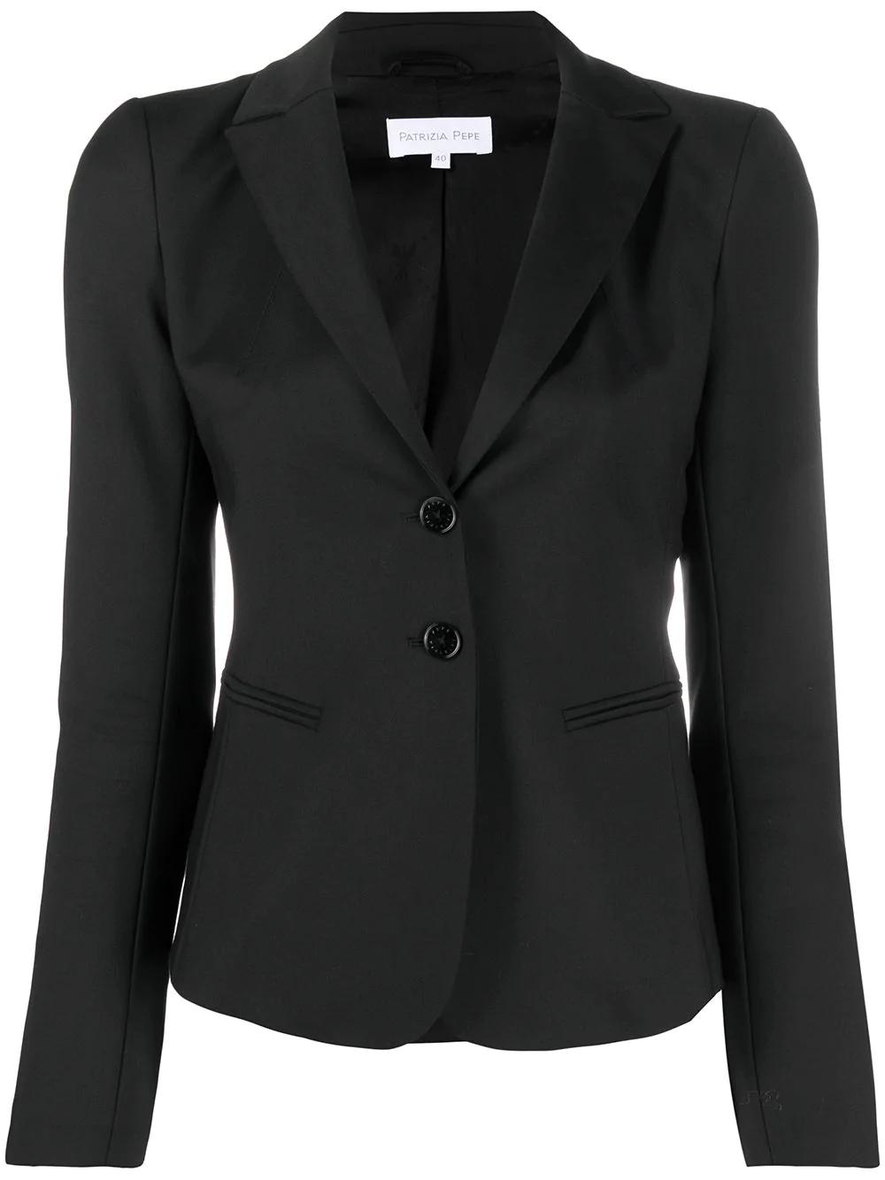 fitted notched lapel blazer by PATRIZIA PEPE