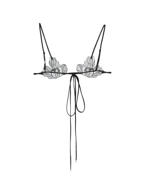 floral-lace bra by PATRIZIA PEPE