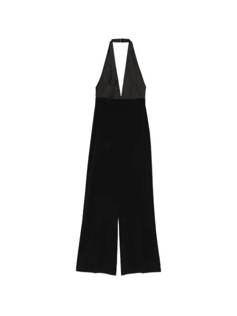 fluid crepe deep neckline jumpsuit by PATRIZIA PEPE