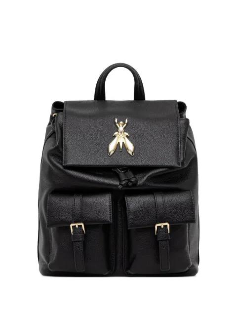 fly-plaque buckled-pocket backpack by PATRIZIA PEPE