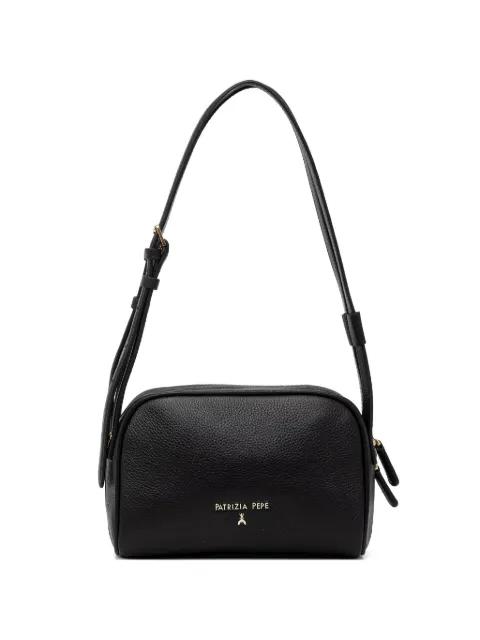 grained leather tote bag by PATRIZIA PEPE