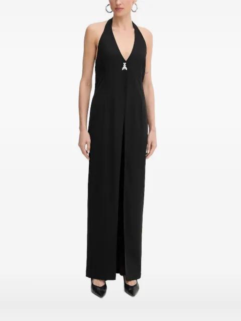 halter neck insect-detail maxi dress by PATRIZIA PEPE