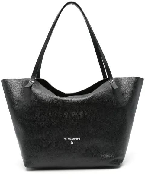 hammered-leather tote bag by PATRIZIA PEPE