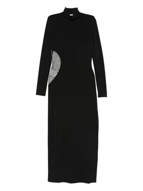 high-neck rhinestone-embellished dress by PATRIZIA PEPE