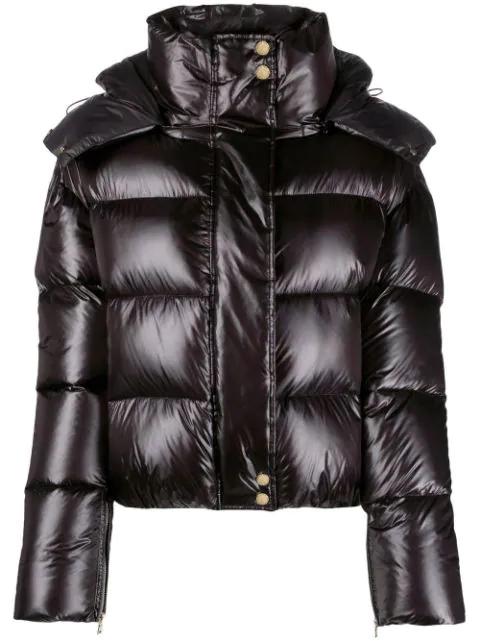 hoodied puffer jacket by PATRIZIA PEPE