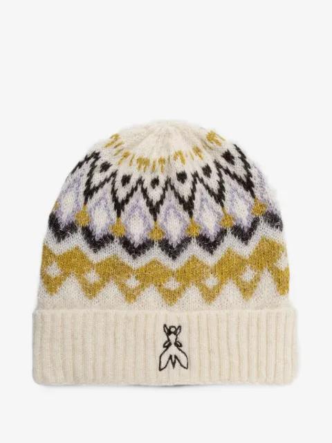 intarsia-knit beanie hat by PATRIZIA PEPE