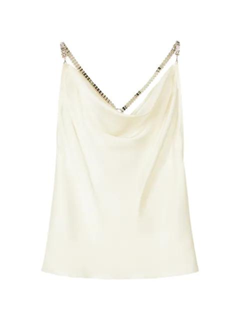 jewel-detail silk blouse by PATRIZIA PEPE