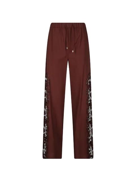 lace-insert drawstring trousers by PATRIZIA PEPE