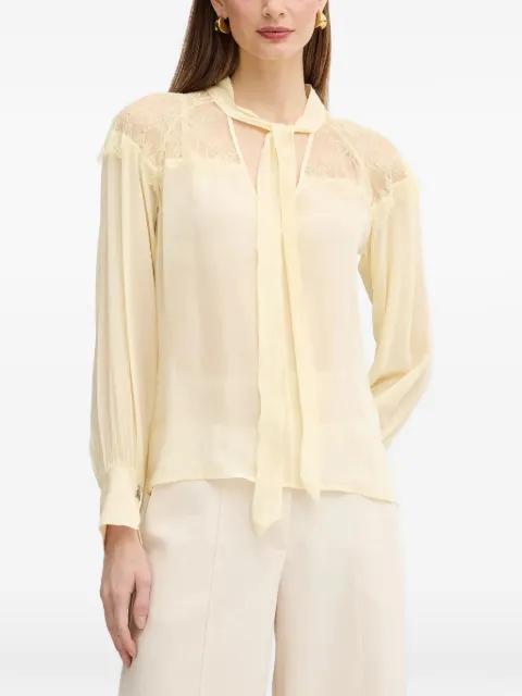 lace tie-neck blouse by PATRIZIA PEPE