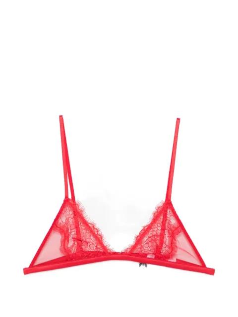 lace triangle bra by PATRIZIA PEPE