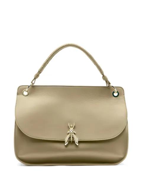 large Soft Essential Fly leather tote bag by PATRIZIA PEPE