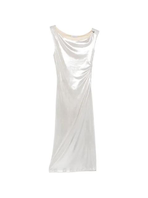 logo-detail midi dress by PATRIZIA PEPE