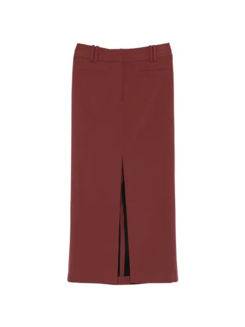 logo-detail midi skirt by PATRIZIA PEPE