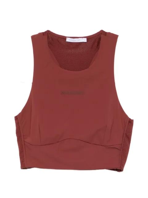 logo-detail sleeveless top by PATRIZIA PEPE