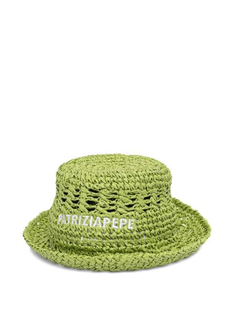 logo-embroidered bucket hat by PATRIZIA PEPE
