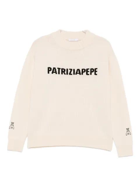 logo-embroidered crew-neck sweater by PATRIZIA PEPE