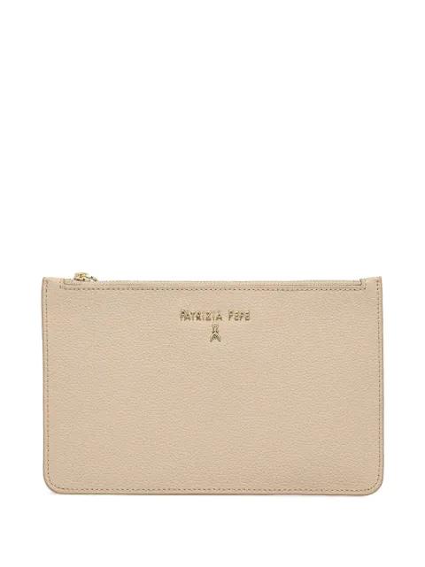 logo-lettering clutch bag by PATRIZIA PEPE