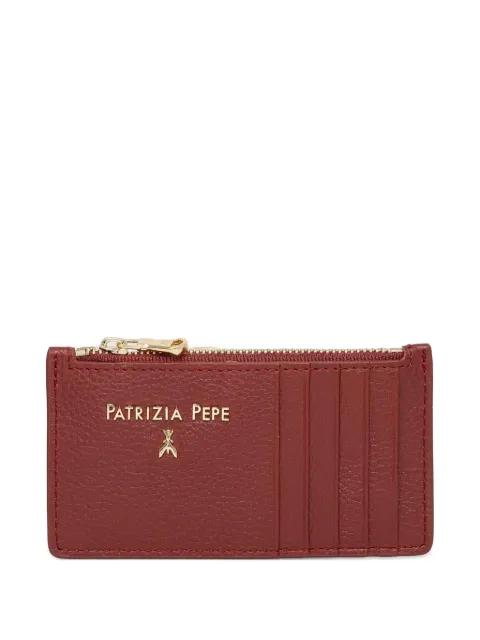 logo-lettering leather card holder by PATRIZIA PEPE