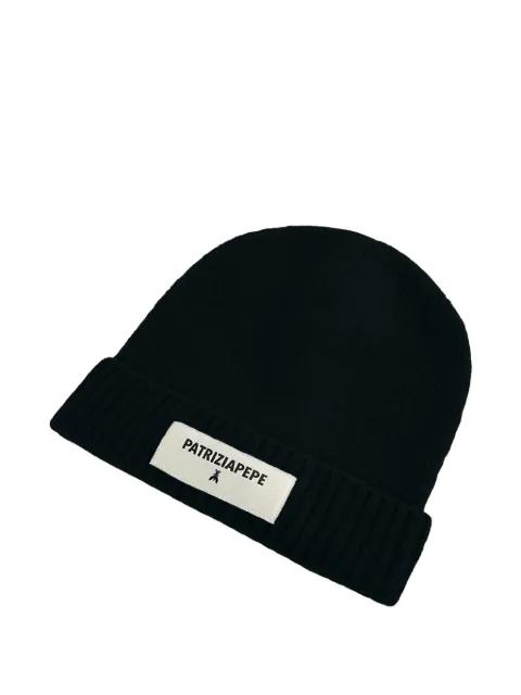 logo-patch beanie by PATRIZIA PEPE