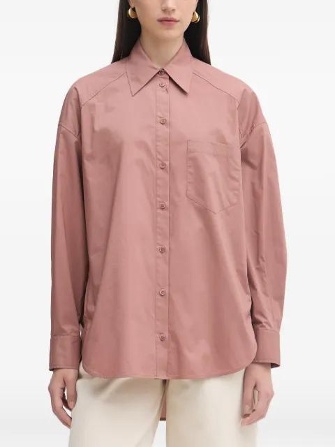 logo-patch oversized shirt by PATRIZIA PEPE
