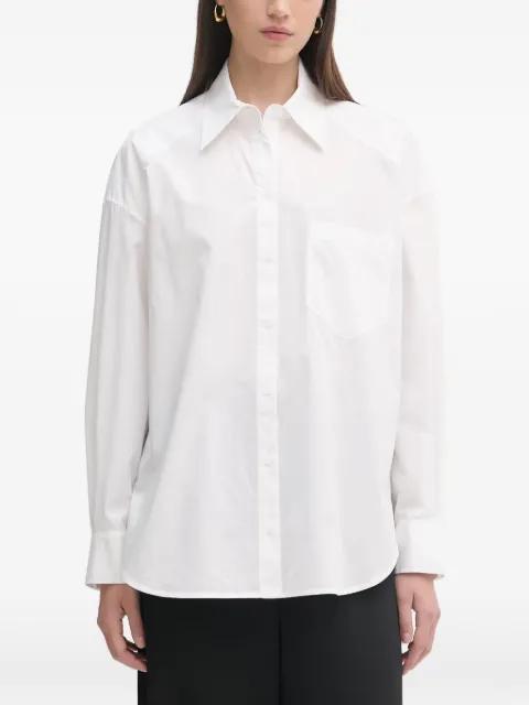 logo-patch oversized shirt by PATRIZIA PEPE