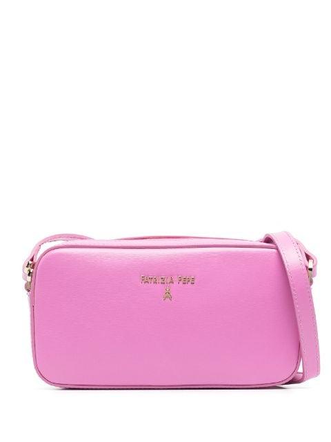 logo-plaque leather crossbody bag by PATRIZIA PEPE