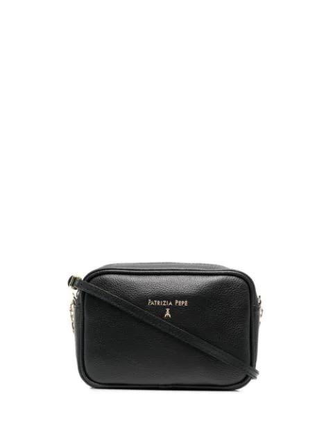 logo-plaque leather crossbody bag by PATRIZIA PEPE