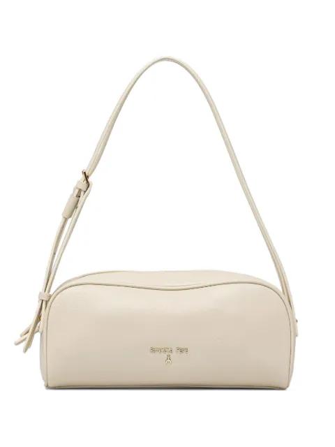 logo-plaque leather tote bag by PATRIZIA PEPE