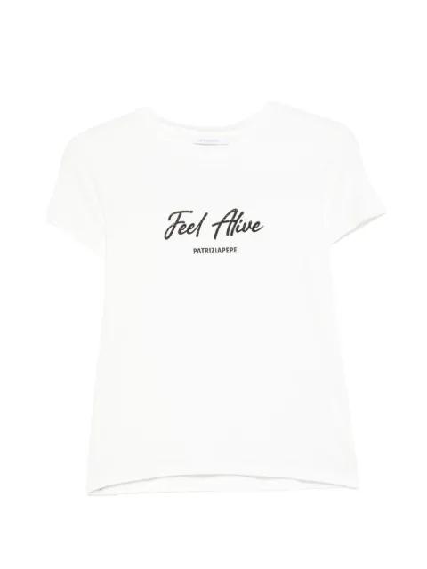 logo-print T-shirt by PATRIZIA PEPE