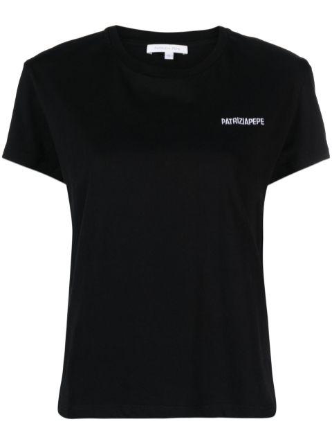 logo-print organic cotton T-shirt by PATRIZIA PEPE