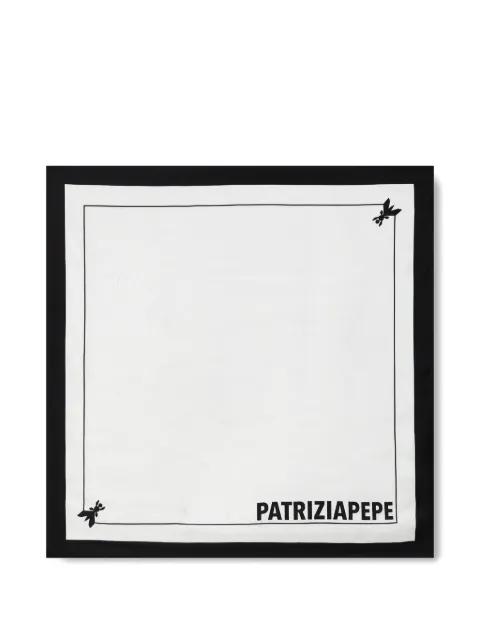 logo scarf by PATRIZIA PEPE