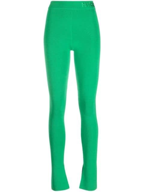 logo-waistband mid-rise trousers by PATRIZIA PEPE