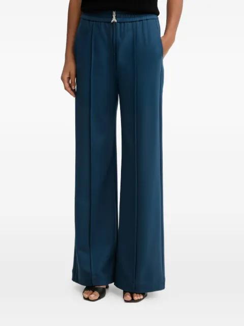 logo-zipper straight trousers by PATRIZIA PEPE