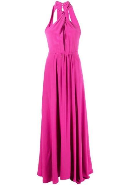 long cut-out silk dress by PATRIZIA PEPE