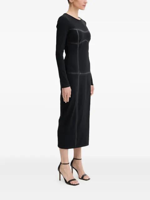 long-sleeve midi dress by PATRIZIA PEPE